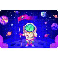 Astronot 108 Parça Ahşap Çocuk Puzzle Yapboz