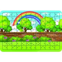 GökKuşağı 108 Parça Ahşap Çocuk Puzzle Yapboz Model1