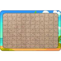 Sahil Evi 108 Parça Ahşap Çocuk Puzzle Yapboz