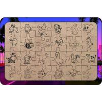 Yarış Arabası 24 Parça Ahşap Çocuk Puzzle Yapboz Model 2