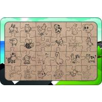 Ailemiz Tatile Gidiyor 24 Parça Ahşap Çocuk Puzzle Yapboz