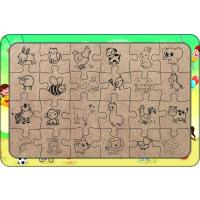 Eğlence Zamanı 24 Parça Ahşap Çocuk Puzzle Yapboz