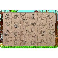 Hayvanlar 24 Parça Ahşap Çocuk Puzzle Yapboz Model 14