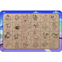 Tatil Yolculuğumuz 24 Parça Ahşap Çocuk Puzzle Yapboz