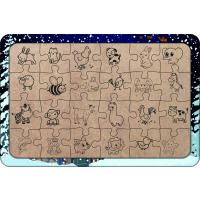 Yeni Yıl 24 Parça Ahşap Çocuk Puzzle Yapboz Model 4