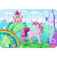 Unicorn 9  54 Parça Ahşap Çerçeveli Puzzle Yapboz
