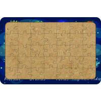 Güneş Sistemi 35 Parça Ahşap Çocuk Puzzle Yapboz Türkçe