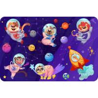Astronot Hayvanlar 35 Parça Ahşap Çocuk Puzzle Yapboz