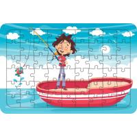 Balıkçı Çocuk 54 Parça Ahşap Çocuk Puzzle Yapboz