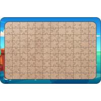 Balıkçı Amca 108 Parça Ahşap Çocuk Puzzle Yapboz