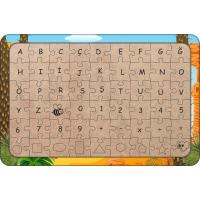 Bebek Dinozor 54 Parça Ahşap Çocuk Puzzle Yapboz