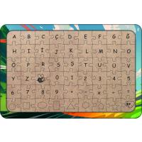 Bisikletli Çocuk 54 Parça Ahşap Çocuk Puzzle Yapboz