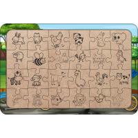 Bisiklet Turu 24 Parça Ahşap Çocuk Puzzle Yapboz