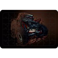 Canavar Kamyon 54 Parça Ahşap Çocuk Puzzle Yapboz Model3
