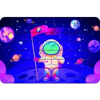 Astronot Çubuk Ahşap Çocuk Puzzle Yapboz