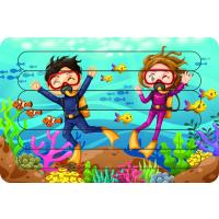Dalgıçlar Çubuk Ahşap Çocuk Puzzle Yapboz
