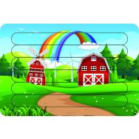 Gökkuşağı Çubuk Ahşap Çocuk Puzzle Yapboz 3