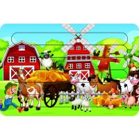 Hayvanlar Çubuk Ahşap Çocuk Puzzle Yapboz 18
