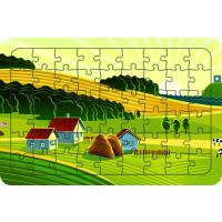 Çiftlik 54 Parça Ahşap Çocuk Puzzle Yapboz