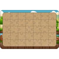 Çocuk ve Köpekleri 35 Parça Ahşap Çocuk Puzzle Yapboz