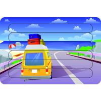 Tatil Yolculuğumuz Çubuk Ahşap Çocuk Puzzle Yapboz