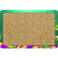 Deniz Canlıları 35 Parça Ahşap Çocuk Puzzle Yapboz Model 11