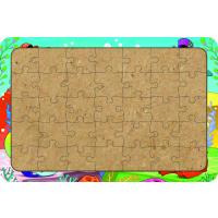 Deniz Canlıları 35 Parça Ahşap Çocuk Puzzle Yapboz Model 13