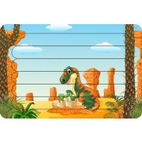 Dinozor Tyrannosaurus Çubuk Ahşap Çocuk Puzzle Yapboz