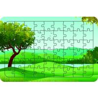 Doğa 54 Parça Ahşap Çocuk Puzzle Yapboz Model 2