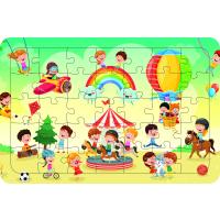 Eğlence Zamanı 35 Parça Ahşap Çocuk Puzzle Yapboz