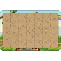 Eğlenen Maymunlar 35 Parça Ahşap Çocuk Puzzle Yapboz