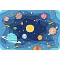 Galaksi Çubuk Ahşap Çocuk Puzzle Yapboz Model 3