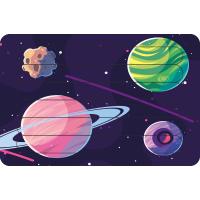 Galaksideki Astroitler Çubuk Ahşap Çocuk Puzzle Yapboz