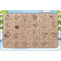 Geyikler 24 Parça Ahşap Çocuk Puzzle Yapboz