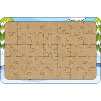 Geyikler 35 Parça Ahşap Çocuk Puzzle Yapboz