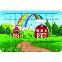 GökKuşağı 54 Parça Ahşap Çocuk Puzzle Yapboz Model3