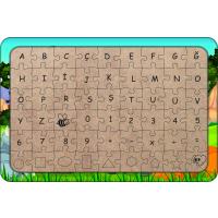 Hayvanlar 54 Parça Ahşap Çocuk Puzzle Yapboz Model 10