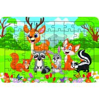 Hayvanlar 54 Parça Ahşap Çocuk Puzzle Yapboz Model 12