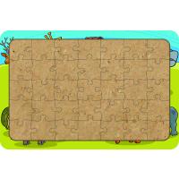 Hayvanlar 35 Parça Ahşap Çocuk Puzzle Yapboz Model 13