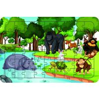 Hayvanlar 54 Parça Ahşap Çocuk Puzzle Yapboz Model 15
