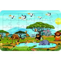 Hayvanlar 35 Parça Ahşap Çocuk Puzzle Yapboz Model 8