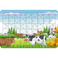 İnek Çiftliği 54 Parça Ahşap Çocuk Puzzle Yapboz