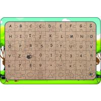 İp Çekme Oyunu 54 Parça Ahşap Çocuk Puzzle Yapboz