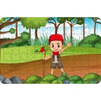 İzci Çocuk 108 Parça Ahşap Çocuk Puzzle Yapboz