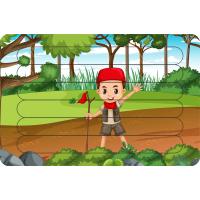 İzci Çocuk Çubuk Ahşap Çocuk Puzzle Yapboz