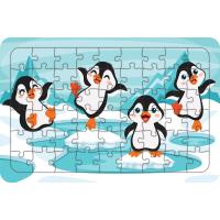 Küçük Penguenler 54 Parça Ahşap Çocuk Puzzle Yapboz Model 3