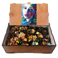 Kadın 2 500 Parça Ahşap Puzzle Yapboz
