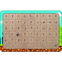 Köy Evi 54 Parça Ahşap Çocuk Puzzle Yapboz