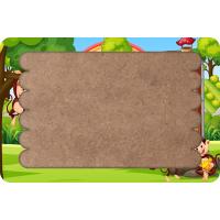 Maymun Evi Çubuk Ahşap Çocuk Puzzle Yapboz