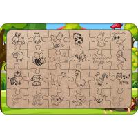 Maymun Evi 24 Parça Ahşap Çocuk Puzzle Yapboz